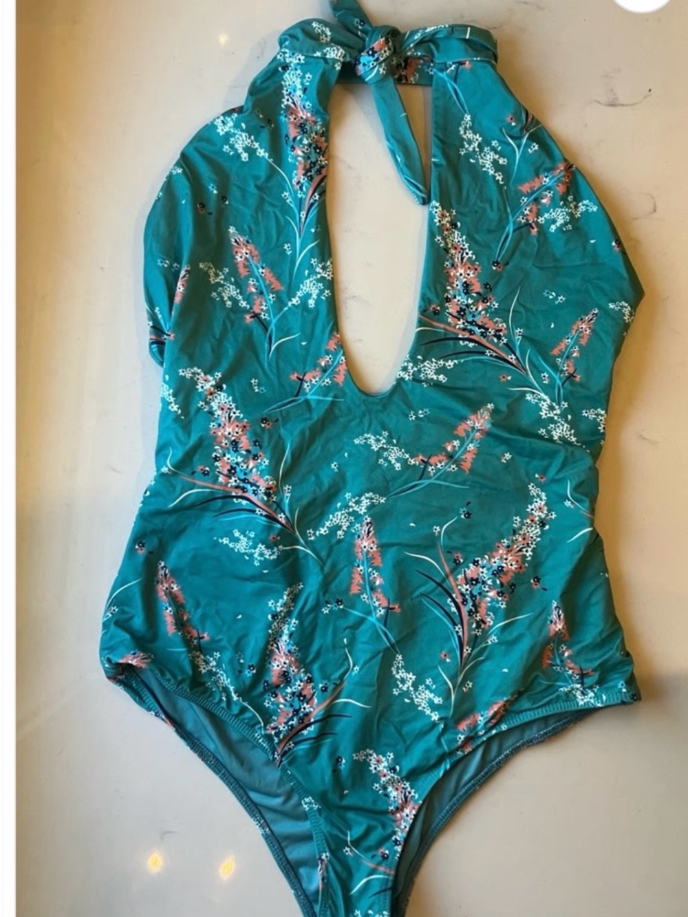 Beach Riot Floral Mojito One Piece Medium Pre-Owned - Picture 3 of 4